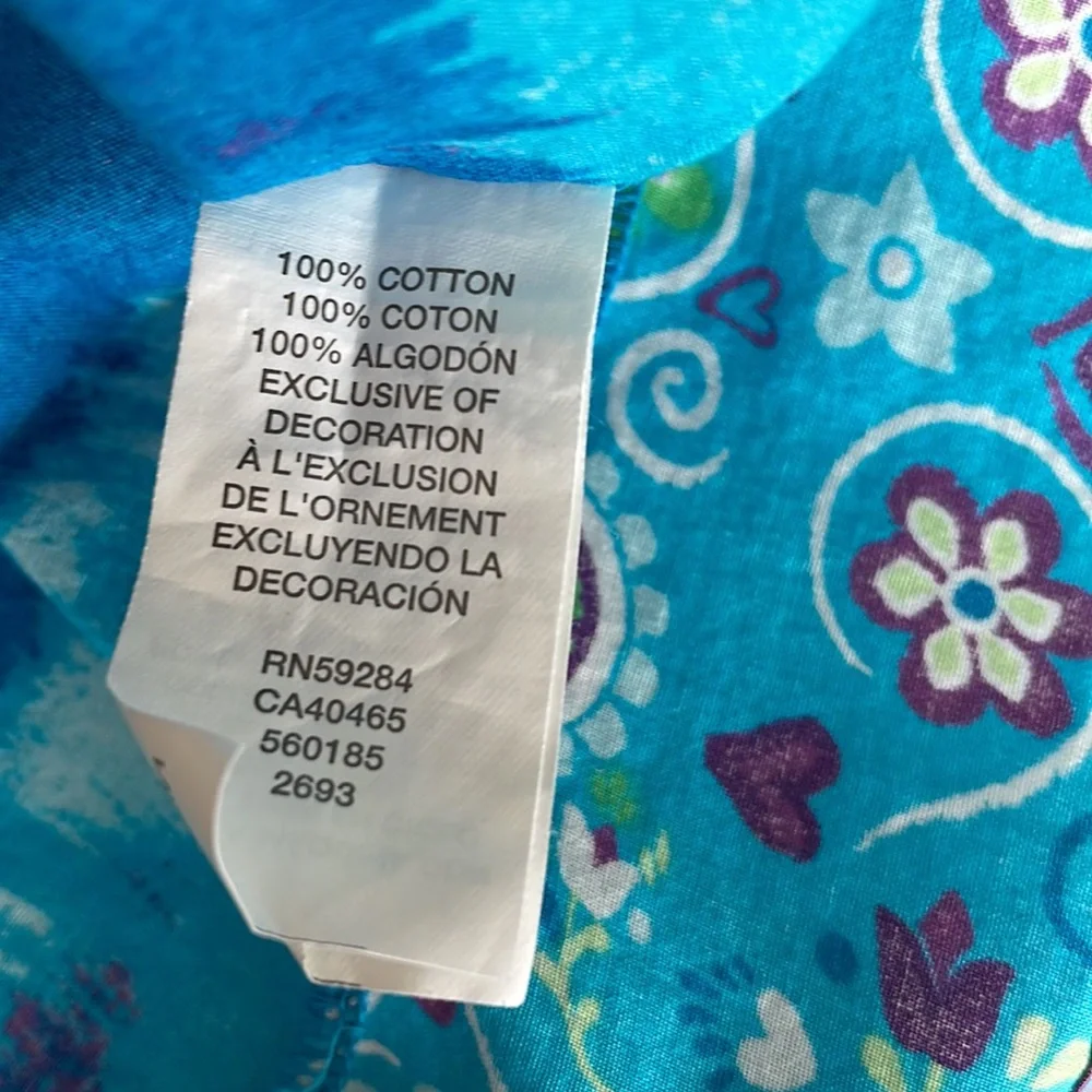 Children’s Place Beautiful blue sundress with sash  girls size 14 - Picture 13 of 15